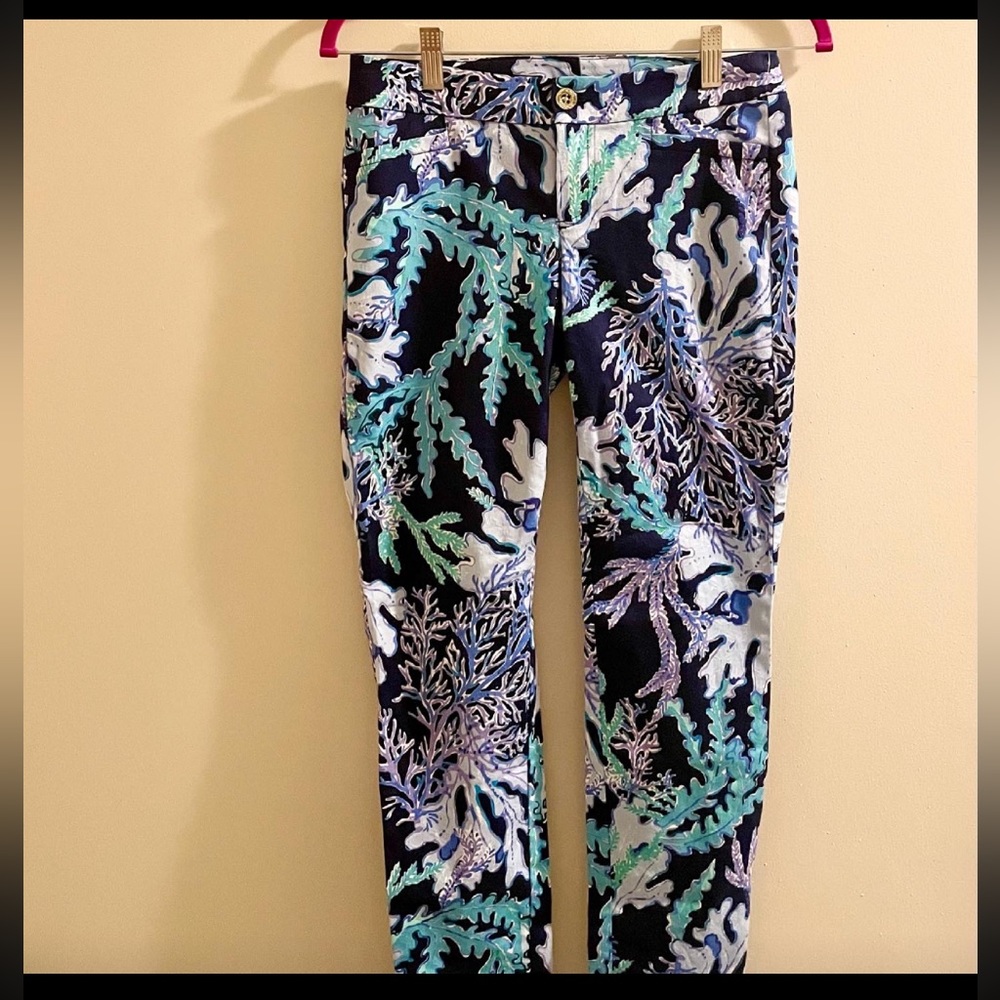 NWT Lilly Pulitzer Kelly Skinny Ankle Pants Size 0